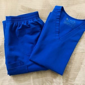 Figs scrubs- Winning Blue